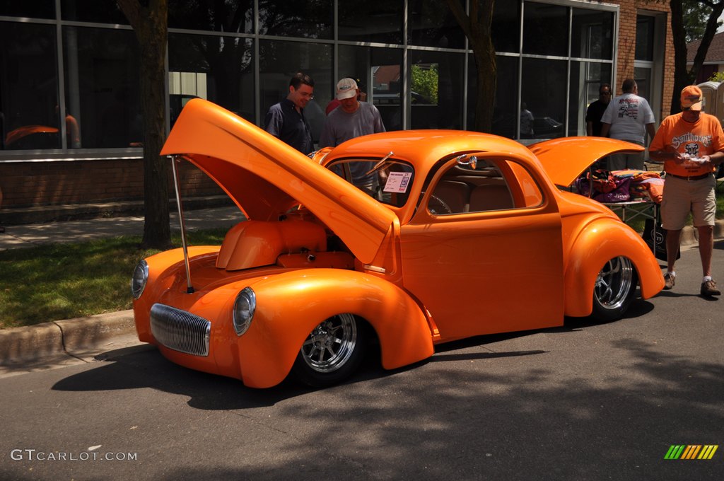 1940s Willys Custom in a Glowing Pearl Orange